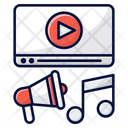 Content Multimedia Video Marketing Icon