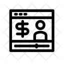 Content monetization  Icon