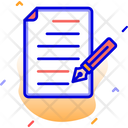 Content Writing Paper Pen Icon