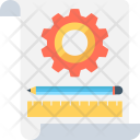 Document Gear Pencil Icon
