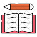 Book Writing Content Writing Notebook Icon