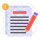 Content Writing Notification  Icon