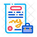 Contract Document Policy Icon