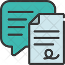 Contract Communicate Messaging Icon