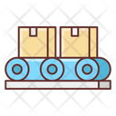 Conveyor Belt Parcel Package Icon