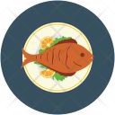 Cooked Fish Food Icon