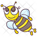 Cartoon Bee Honey Bee Animal Icon
