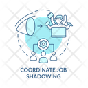 Coordinate job shadowing  Icon