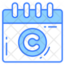 Copyright Expiry Schedule Date Icon
