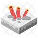 Coral Reef Rock Barrier Shoal Icon