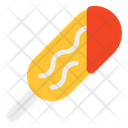 Hot Dog Stick Corn Dog Stick Fast Food Icon