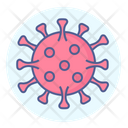 Button Coronavirus Virus Pandemic Covid Icon