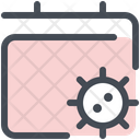Virus Calendar Quarantine Icon