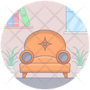 Couch Sofa Comfy Chair Icon