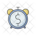 Clock Money Efficiency Icon