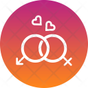 Couple Lovers Marriage Icon