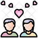 Couple Valentine Heart Icon