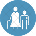 Couple Elderly Grandma Icon