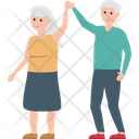 Couple Dance Elderly Old Citizens Icon