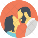 Couple Kissing Romantic Icon