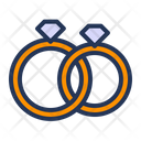 Couple rings Icon