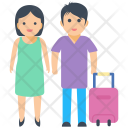 Couple Family Travelling Icon