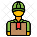 Courier Shipment Man Icon