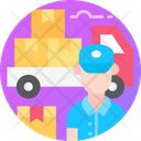 Courier Boy Delivery Boy Shipping Man Icon
