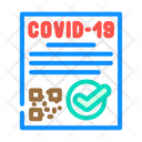 Covid Certificate Icon