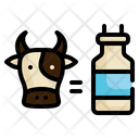 Cow Milk Agriculture Icon