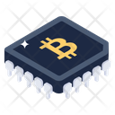 Bitcoin Chip Cpu Mining Crypto Chip Icon