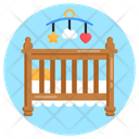Baby Cot Cradle Crib Icon