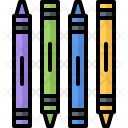 Crayon Painting Drawing Icon