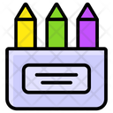 Crayons Office Supplies Stationery Icon