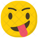 Crazy Smiley Tongue Out Naughty Emoji Icon
