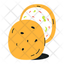 Cream Cookie  Icon