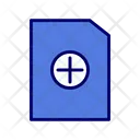 Create File Icon - Download in Colored Outline Style