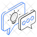 Chat Idea Creative Chat Messaging Icon