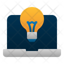 Creative Idea Laptop Lamp Icon