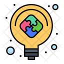 Creative Solution Jigsaw Puzzle Problem Solving Icon