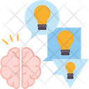 Creative Solution Brainstorming Generate Icon