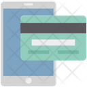 Mobile Payment Credit Card On Mobile Mobile With Card Icon