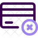 Credit card cancel Icon