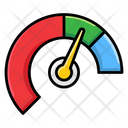 Credit Score Speedometer Gauge Icon