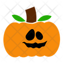 Orange Face Creepy Icon