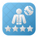 Cricket Spieler Bewertung Symbol