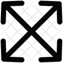 Crisscross Arrows Intersect Icon