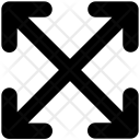Crisscross Arrows Intersect Icon
