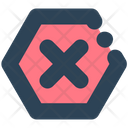 Sign Hexagon Cross Icon