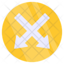 Cross Downward Arrows Icon